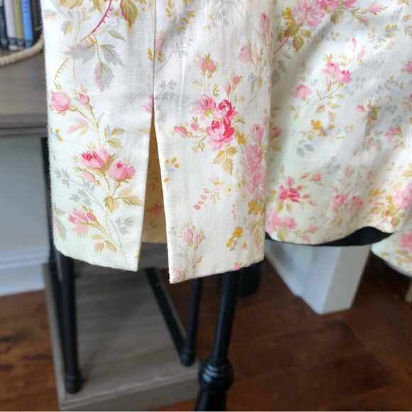 RALPH LAUREN Blue Label FLORAL-PRINT 100% COTTON Blazer Jacket 12 - Picture 6 of 8